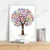 Персонализированное Имя Дата Отпечаток Пальца DIY Wedding Tree Canvas Гостевая книга Для Сувенира Годовщины Свадьбы (Чернильница Включена)