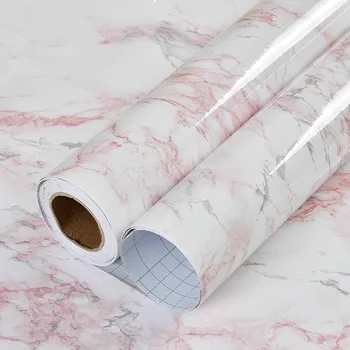 

window sill wardrobe cabinet table renovation3M/5M/10M waterproof pvc imitation marble pattern stickers self-adhesive wallpaper
