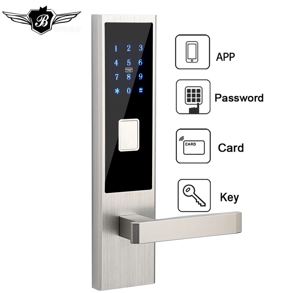 Умный замок безопасности с WiFi APP пароль устройство чтения RFID дверь из алюминиевого сплава замок электронный дом appartment