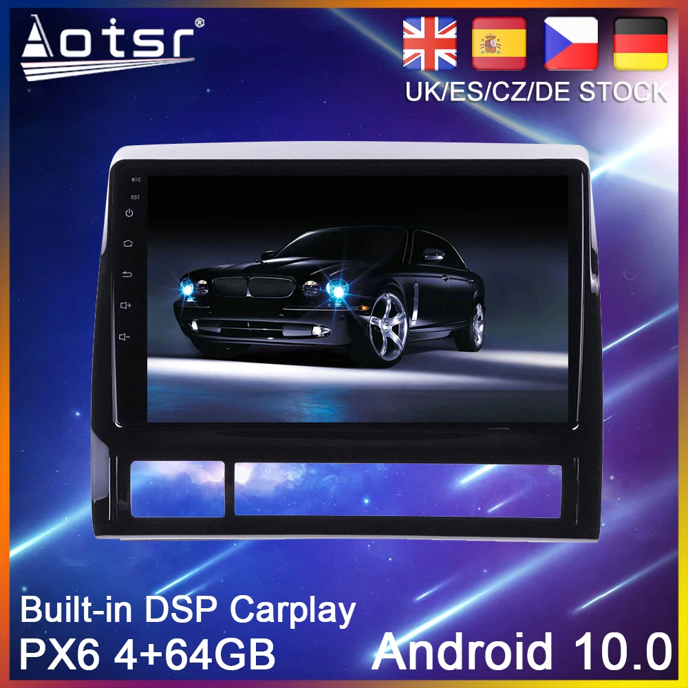 Автомобильный GPS навигатор PX6 Android 10 0 для Toyota Tacoma 2002 2003 2013 автомобильный DVD плеер