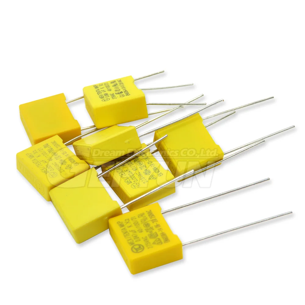 10 stücke X2 Sicherheit kondensator Polypropylen film 15mm 275VAC 275V 0,022 UF 0,047 UF 0,1 UF 0,15 UF 0,22 UF 0,33 UF 0,47 UF 0,68 UF 1UF – Detail 2