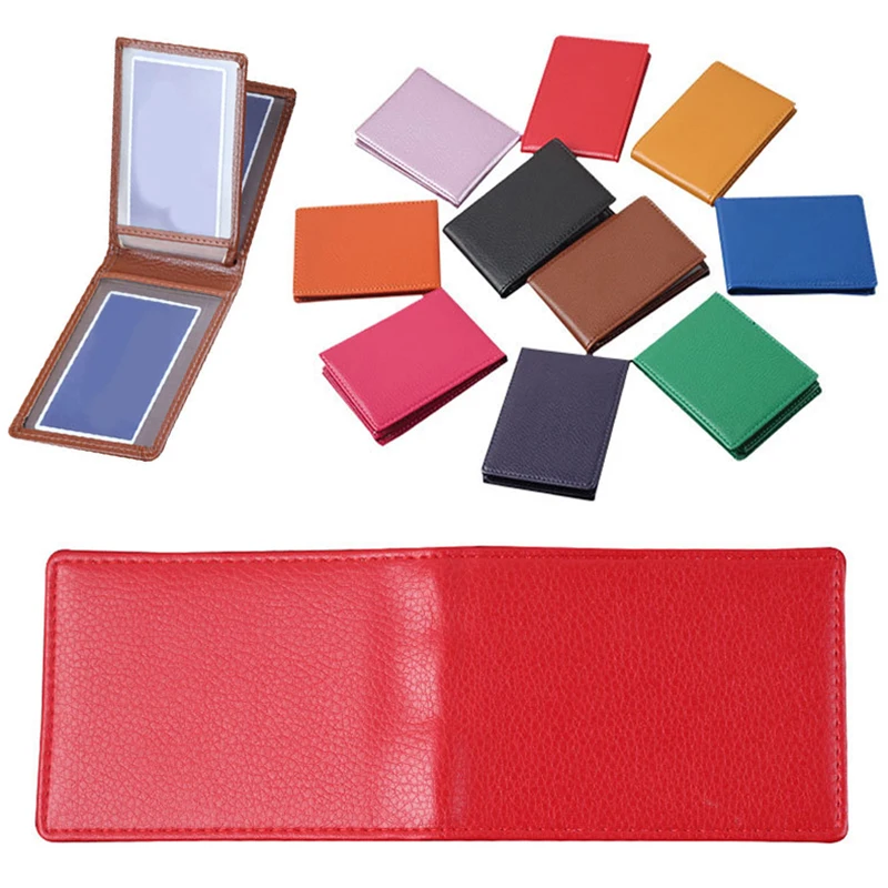 Solid Color Driver's License Case Protect PU Leather Documents Business Folder Wallet Cover