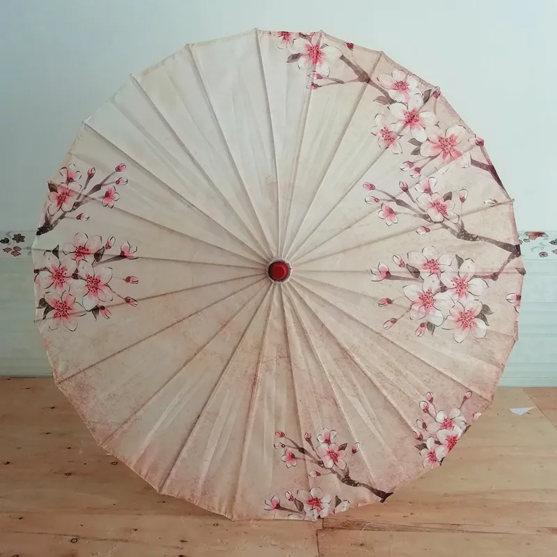 Satin Cloth Umbrella for Women's Clothing, Photography Props, Tassel Umbrella, Chinese Classical, Oil Paper Umbrella, Umbrella