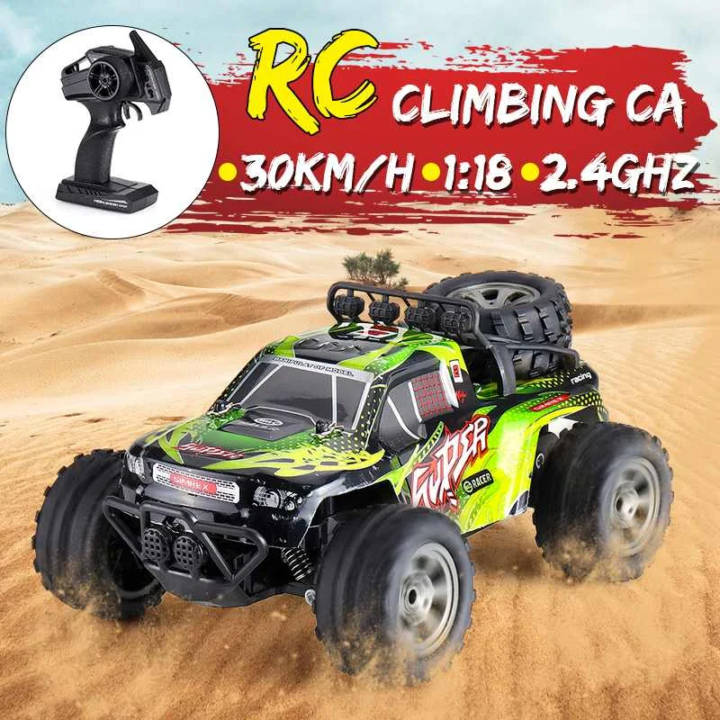 

MGRC Mini RC Car 1/18 2.4G 4CH 2WD High Speed 15KM/h Brush Crawler Remote Controller Car Children's Toys Multiple Colour