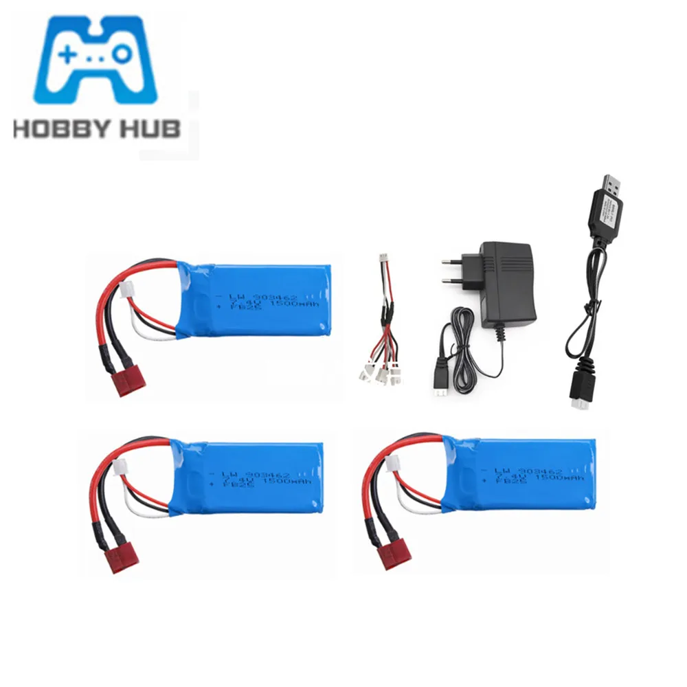 7.4V 1500Mah 2S Lipo Batteria Per Wltoys A959-B A969-B A979-B K929B Rc Pezzi Di Ricambio Per Auto 7.4V Battery Charger Set