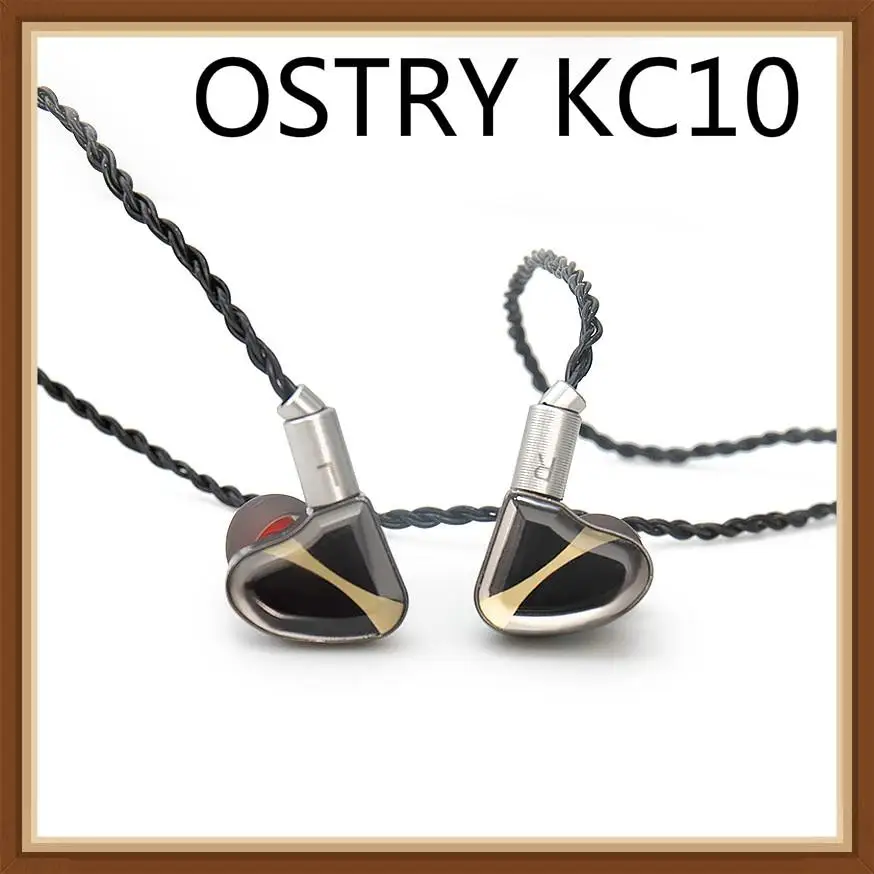 Новейший OSTRY KC10 двойной динамический 2DD металлический монитор в ухо HiFi Музыка DJ Studio 3,5 мм наушники-вкладыши со съемным кабелем