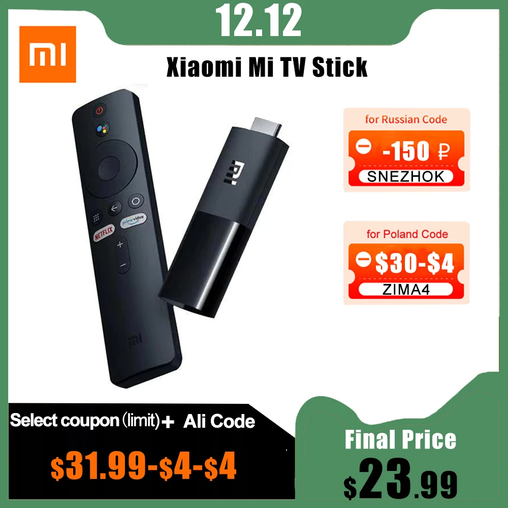 Xiaomi Mi TV Stick Global Version za $27.99 / ~103zł