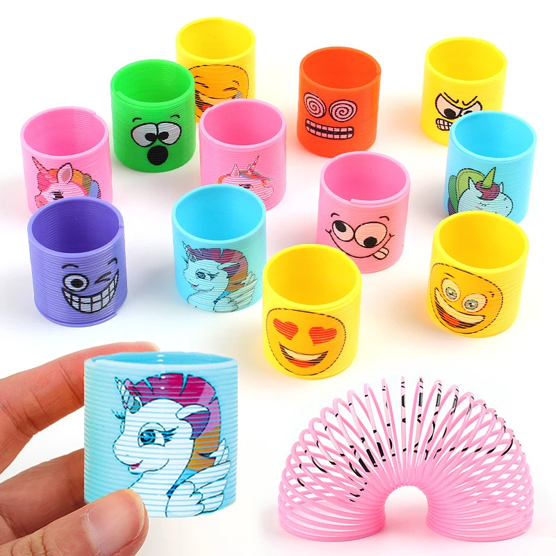 Lot 30 Mini Ressorts Arc-en-Ciel Drôles – Jouets Fantaisie Colorés Avec Visages, Idéal Enfant & Cadeau Anniversaire