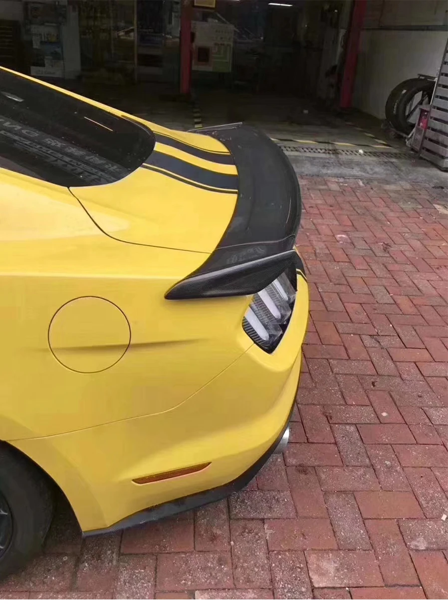 Подходит для Ford Mustang Car Cervini спойлер- Mustang Tail декоративное крыло высокого качества черный спойлер из углеволокна