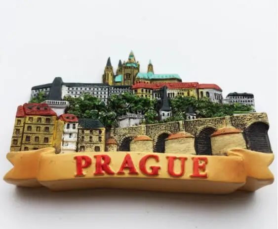Чешские прагские магниты на холодильник Charlie bridge, туристические сувениры, магнитные наклейки на холодильник, домашний декор, креативное украшение