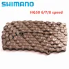 Велосипедная цепь Shimano CN-HG50 6/7/8, цепь для горного велосипеда 6s 7s 8 s HG50 112, бесплатная доставка ► Фото 1/6