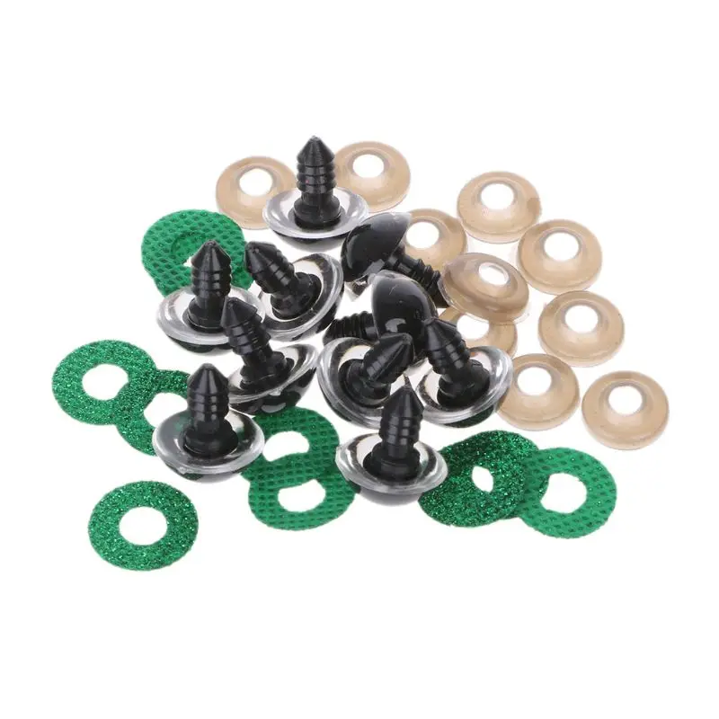 16 20 24mm 10mm Uds brillante ojos de plástico para muñeca de los ojos para bricolaje de peluche de felpa oso de peluche juguetes de peluche Animal muñecas