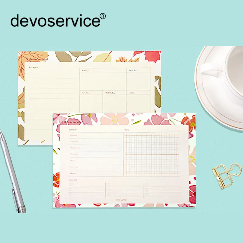 

Creative Can Tear Week Plan Notebooks Portable Daily Schedule Progress Plan Notepads Blank Student Stationery Notebook 50 Sheets