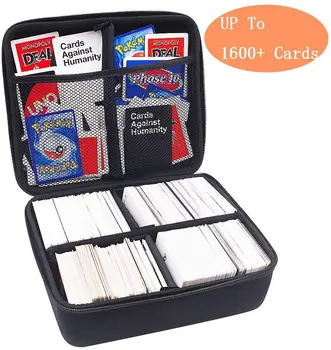 

Extra Large Hard Case (2 Row) For Cards Against Humanity. Fits The Main Game,Includes 4 Removable Dividers. Fits Up To 1600 Card