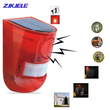 

Waterproof Solar Alarm Light Wireless IP65 Motion Sensor Outdoor Garden Security Warning Lamp Stroboscope Strobe LED Light