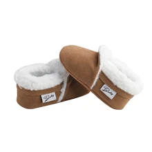  Citgeett Autumn 0-18M Newborn Baby Casual Shoes Winter Warm Fur Non-Slip Rubber Sole Boots Infant Prewalkers 