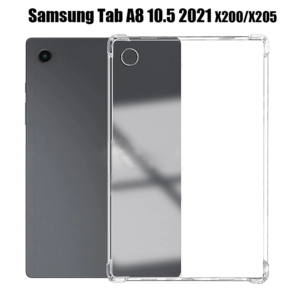 Case for Samsung Galaxy Tab A8 10.5 Silicone soft shell TPU Airbag cover clear protective capa for Tab A8 SM-X200 X205