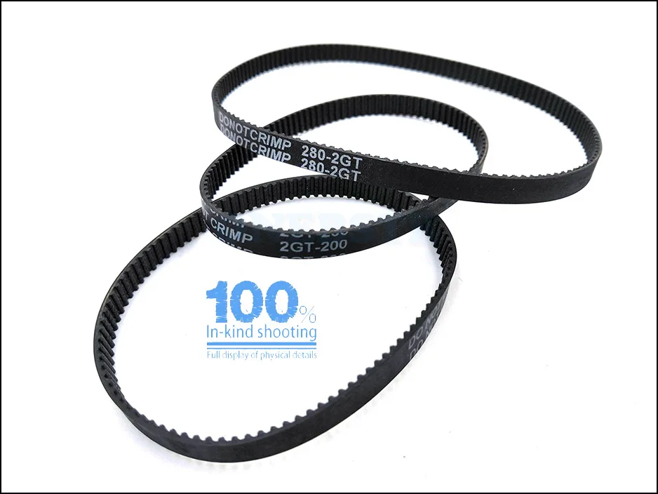 GT2 Closed Loop Timing Belt Rubber 2GT 6mm 110 112 122 158 200 280 300 400 610 752 852 1220 1524 mm Synchronous Belts 3D Printer 16
