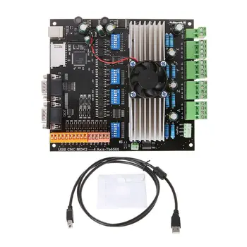

USB MDK2 4 Axis Tb6560 Stepper Motor Driver Board 3.5A 24V with MPG Interface For CNC Engraving