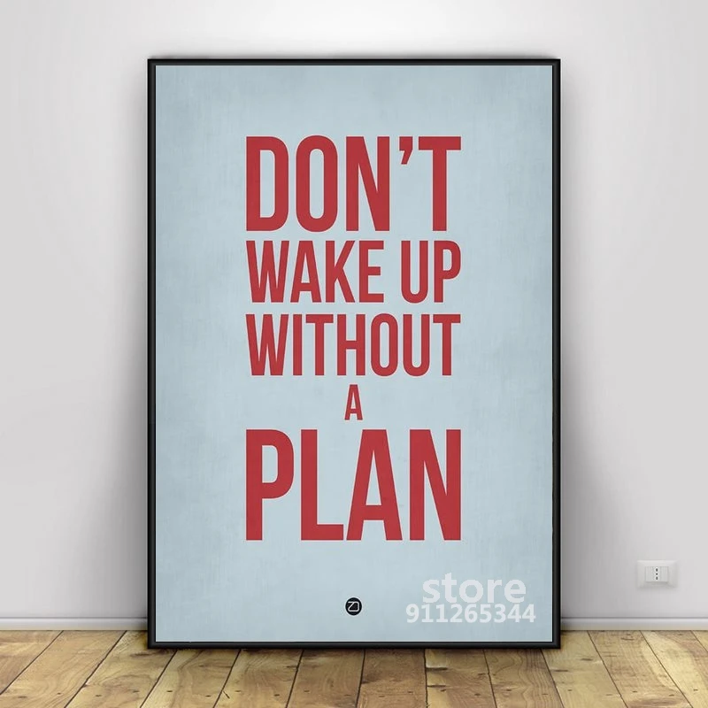 Картины на стену не Просыпайтесь без плана печать холсте Современные