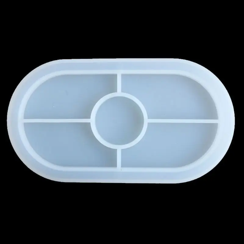 Large Oval Shape Coaster Resin Molds Slilcone UV Resin Mold Jewelry Making Tools
