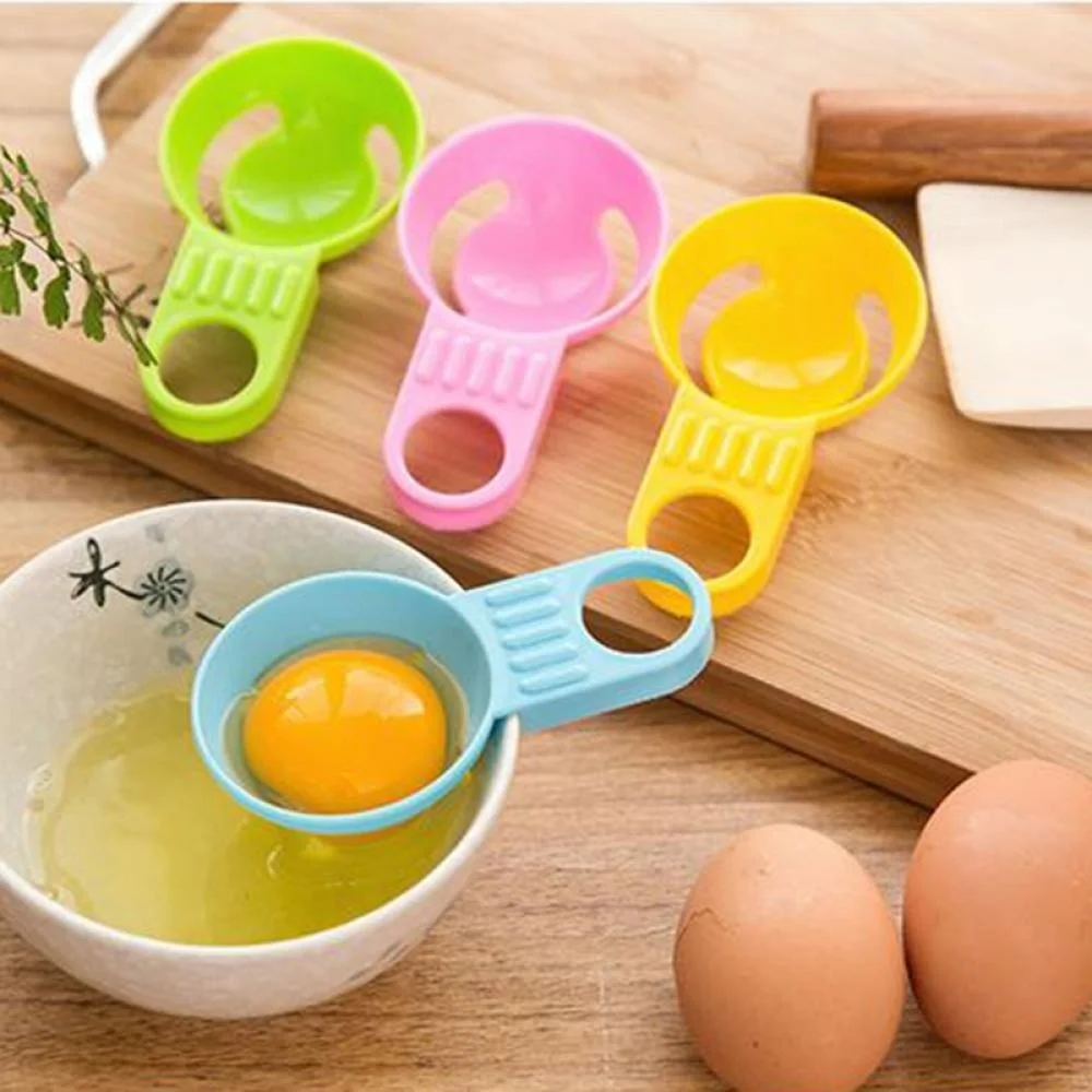 Kitchen Tool Gadgets Egg Yolk White Separator Divider Convenient Sieve Hold 