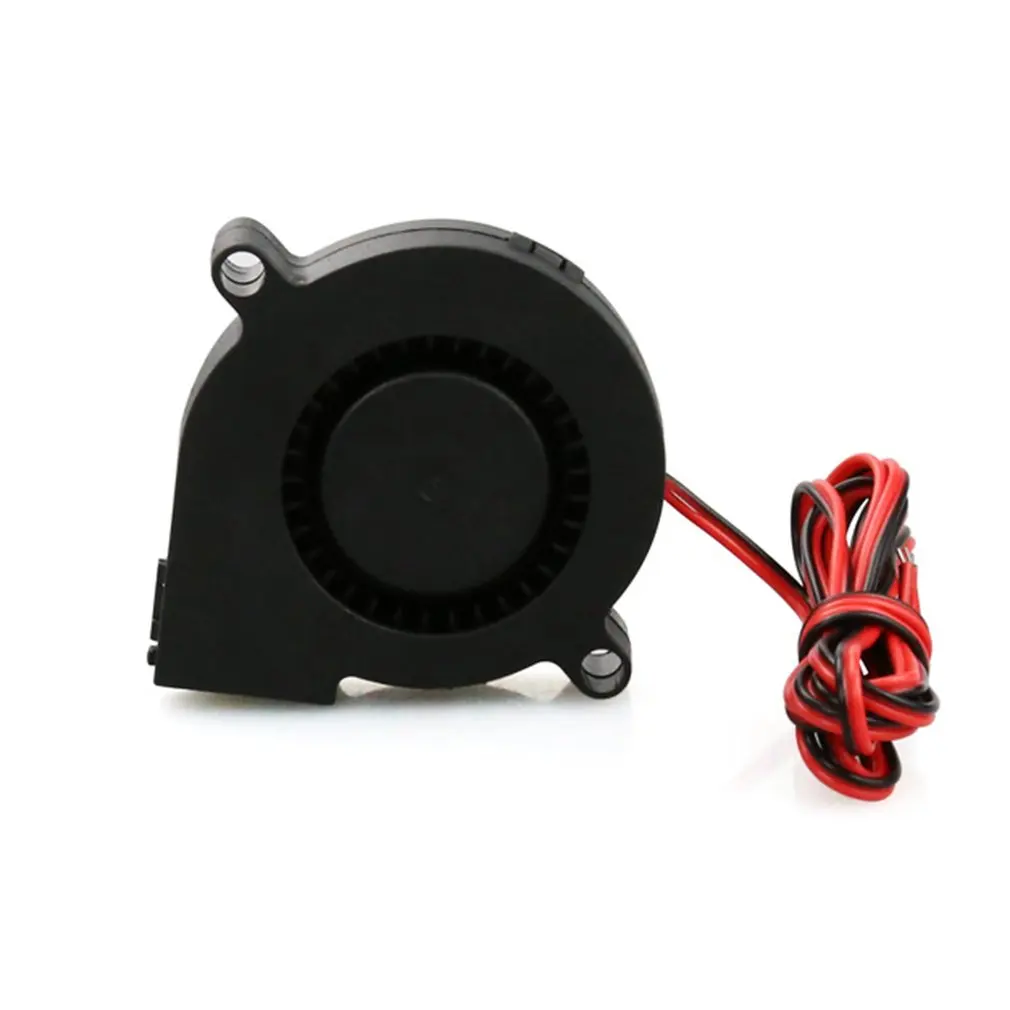 3D Printer Parts DC24V Cooling Fan Ultra Quiet Turbine Small DC Blower 5015 For 3D Printer Circuit Board DC12V 24V