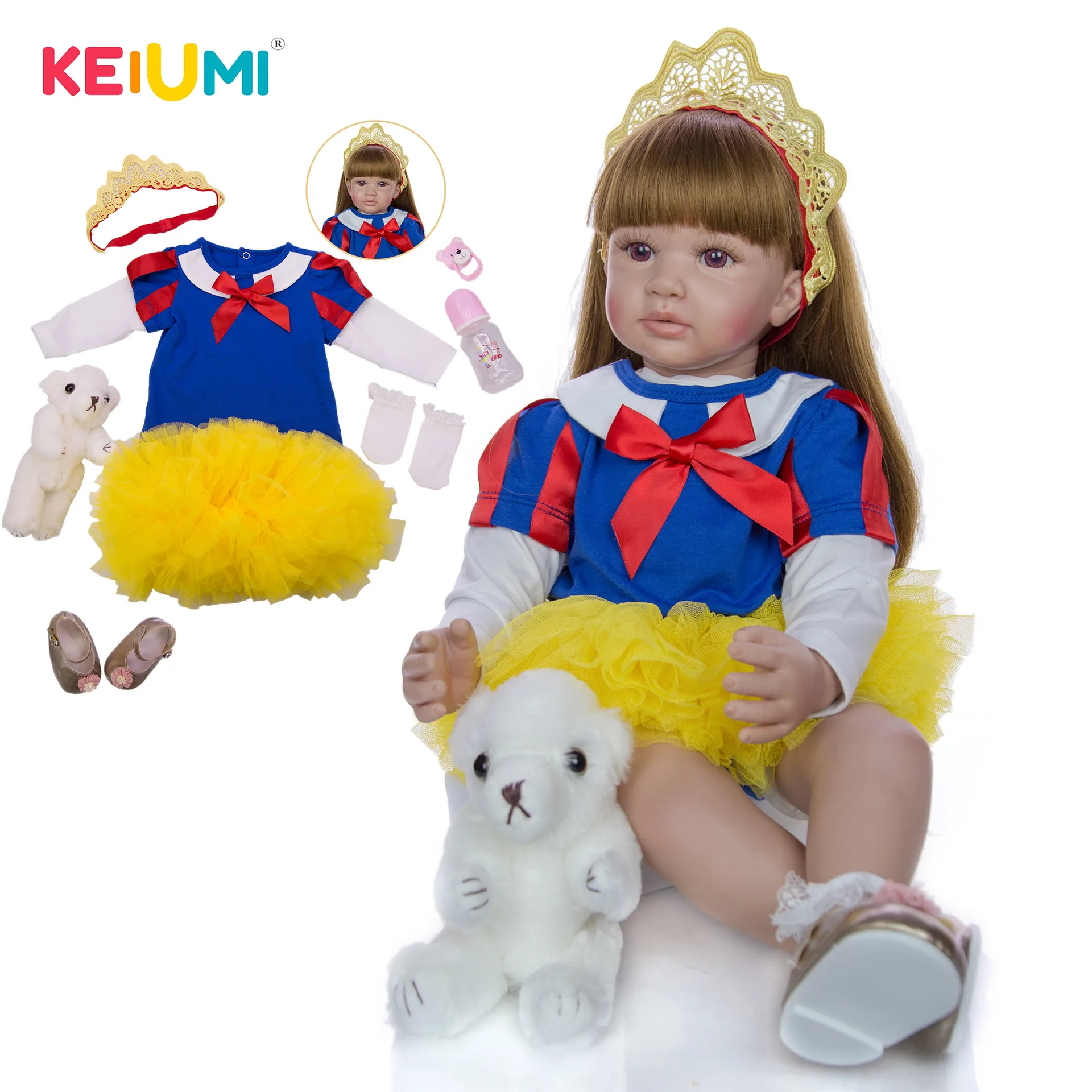 

Keiumi 24-Inch Reborn Baby Doll Reborn Baby Cloth Body Model Infant New Style