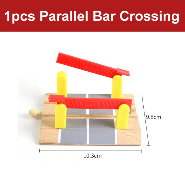 1pcs Wooden Track Parts Beech Wooden Train Track Racing Railway Train Toys Accessories fit for Brand Tracks for Children Gift 26