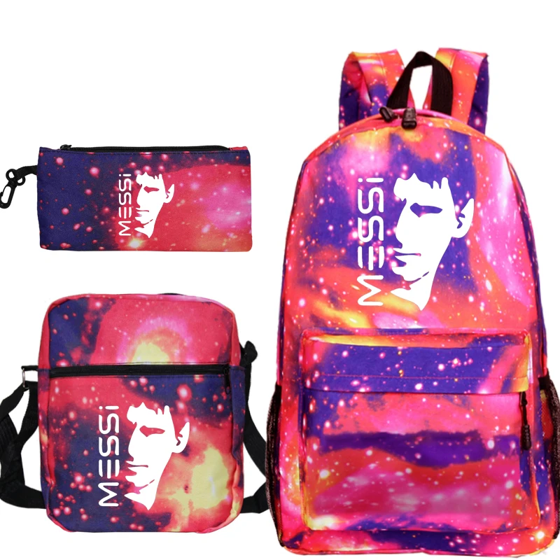 8 Модная сумка Mochila Messi, рюкзак с принтом, школьная сумка для мальчиков и девочек, дорожная сумка, рюкзак для ноутбука-подростка, пеналы для ручек - Цвет: 8