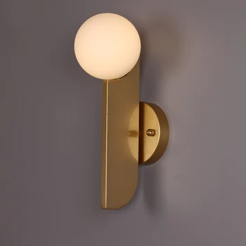 

Musical note single wall lamp nordic wall light milky white glass G9 bulb included wall decorative