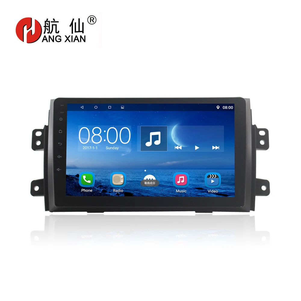 

HANGXIAN Car Android Radio Stereo Player For Suzuki SX4 2006-2013 Quad Core 9" 1024*600 Bluetooth 2 Din Car DVD GPS Navigation