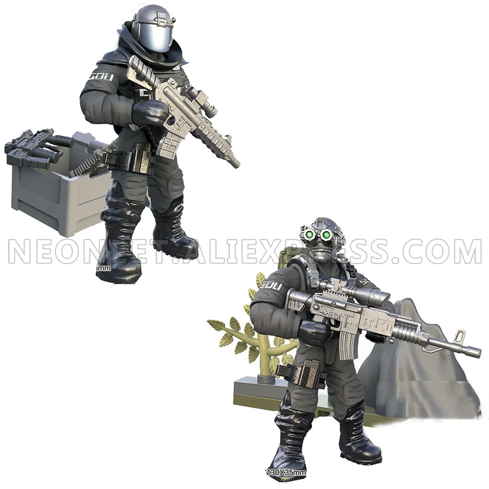 City Counter-Terrorism Swat Figures Building Blocks Mega Modern Military Soldier Super Police Corps Minifigs Weapons Toys Gifts 3 City Counter-Terrorism Swat Figures Building Blocks Mega Modern Military Soldier Super Police Corps Minifigs Weapons Toys Gifts 3