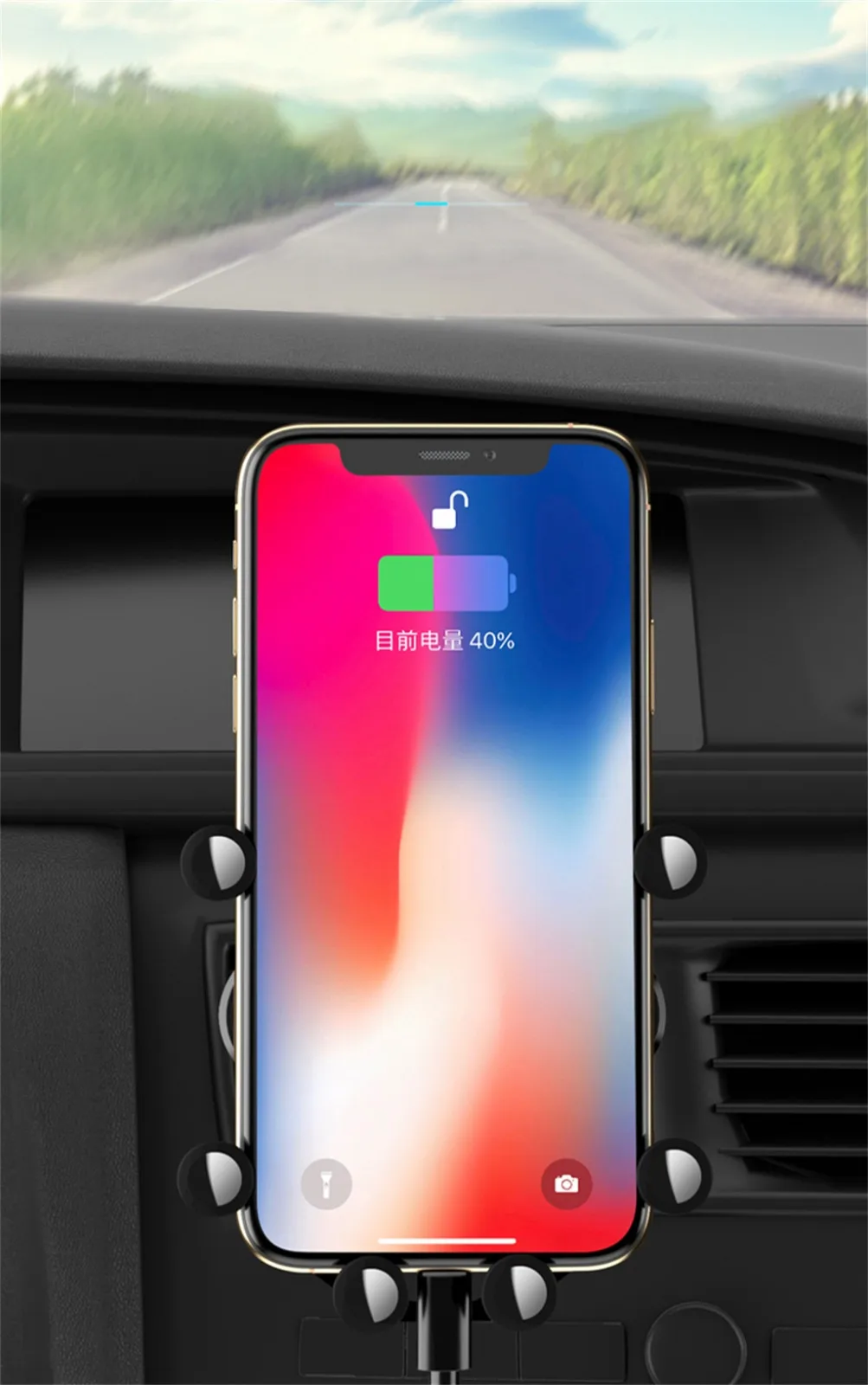 Гравитационный Автомобильный держатель-подставка для iPhone 11/Pro/Max крепление на вентиляционное отверстие без магнитного держателя для мобильного телефона gps подставка для iPhone XS