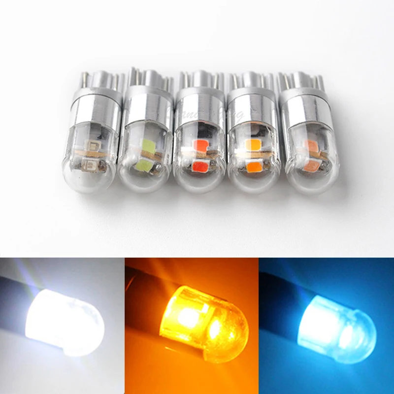 6 шт. T10 W5W 3030 3SMD габаритная лампа внутреннего освещения светодиодный