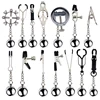 BDSM Bondage Nipple clamp Sex Breast Clamp Clips Stainless Steel Metal Nipple Shaking Clamps Breast Clip Sex Slaves Sex Shop 18+ 1