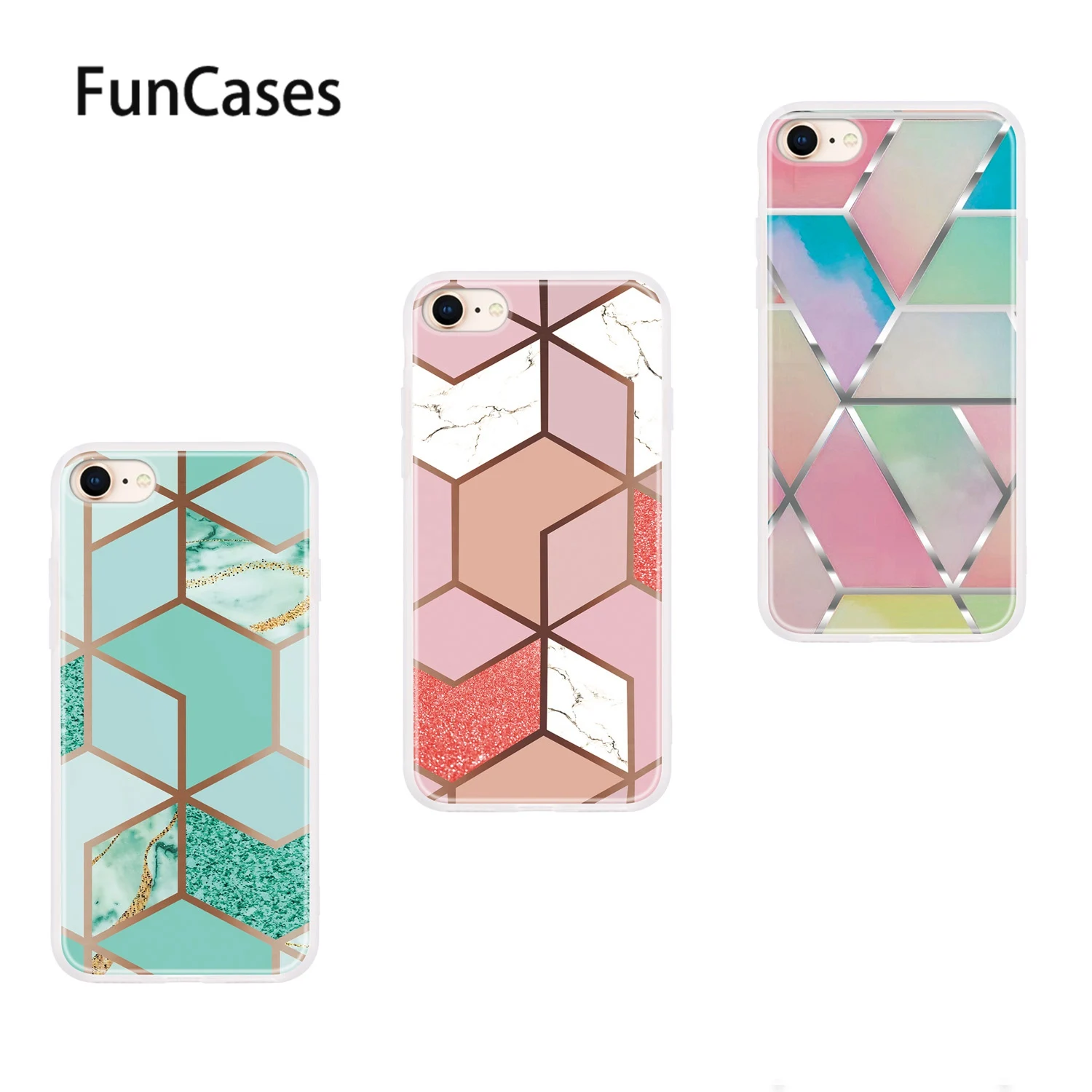 Блестящие Чехлы для coque iPhone 7 Plus мягкая металлическая силиконовая оболочка Apple etui 8