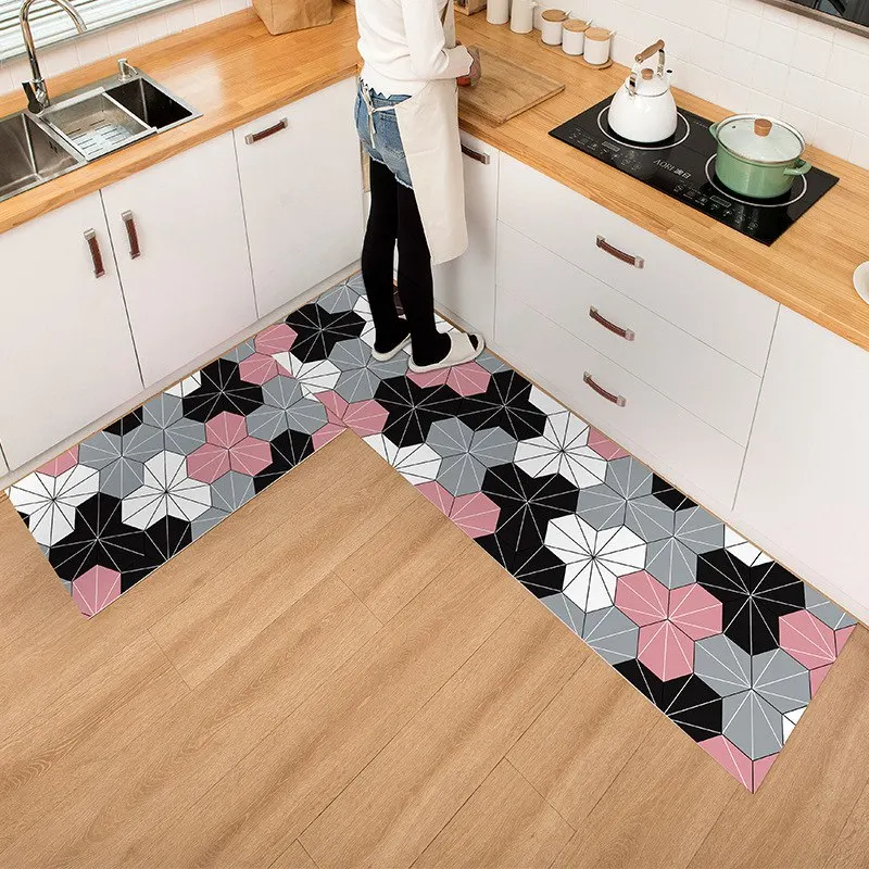 

Кухня коврик может Custom Non-Slip разнообразие узоров современные коврики для прихожей балкон ПВХ ковер домашний коврик для входа