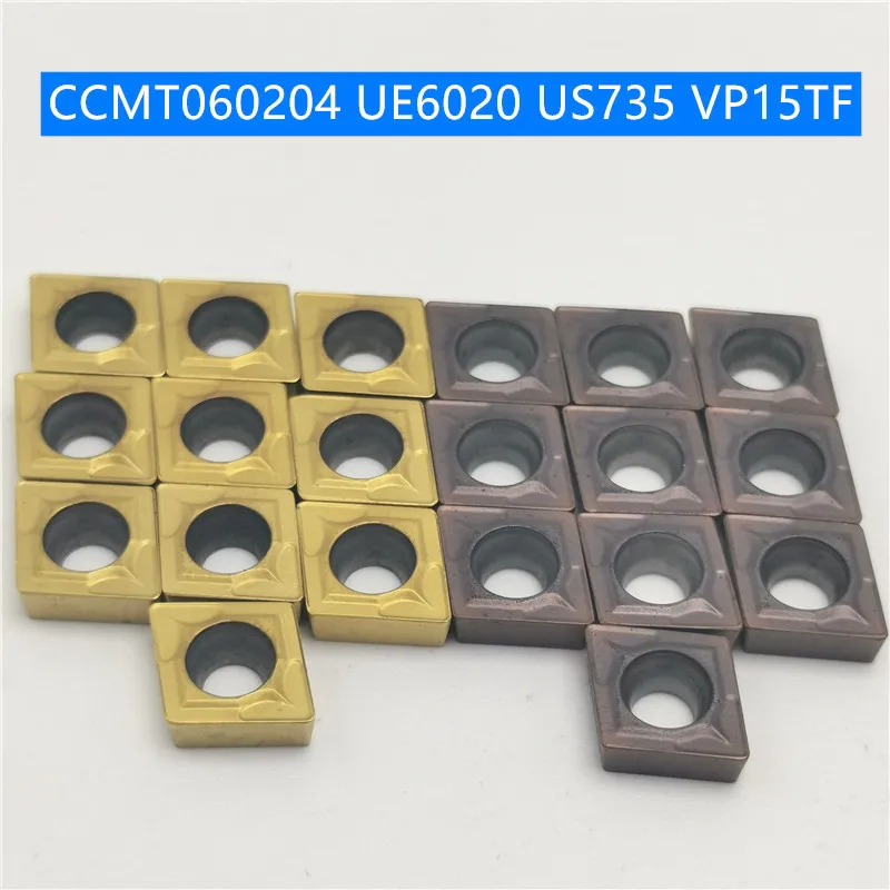 30 шт. CCMT060204 CCMT060208 VP15TF UE6020 US735 поворотные твердосплавные вставки инструмента Поворотный Фрезерный резак Режущий инструмент для ЧПУ для резки