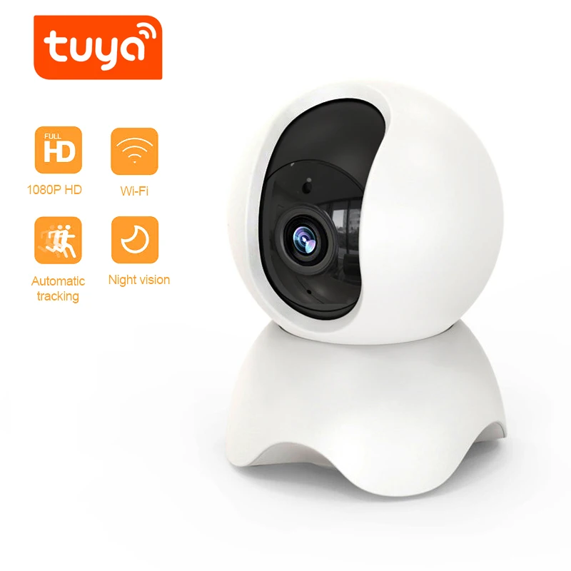 QZT Indoor IP Camera WIFI Tuya Smart Home Security Camera Video Surveillance Infrared Baby Monitor 360° Dome CCTV Camera IP WIFI