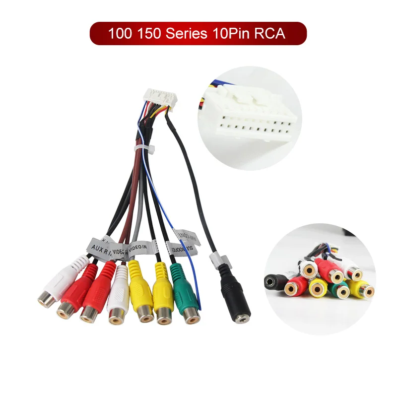 NaviFly 7862 Series Microphone CAN IN 4G GPS USB ANTENNA RCA Cable Car Radio Accessory Cable Navigation Multimedia Accessories