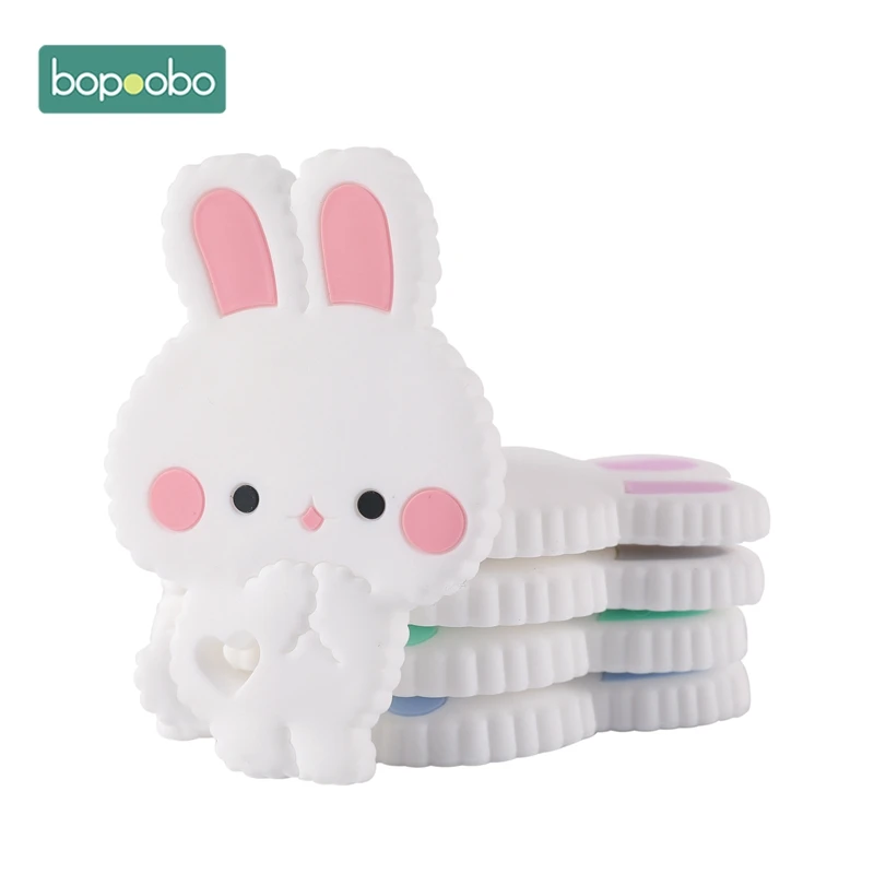 Bopoobo Tiny Rod Baby Teether Infant 10PCS Bunny Rodent Teething Chewable BPA Free Food Grade Silicone Baby Mobile Toys Nursing Bopoobo Tiny Rod Baby Teether Infant 10PCS Bunny Rodent Teething Chewable BPA Free Food Grade Silicone Baby Mobile Toys Nursing