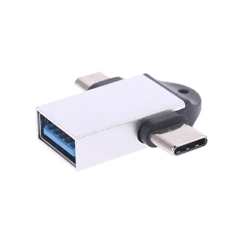 2 в 1 USB 3,0 Micro usb type C адаптер типа OTG C конвертер для Xiaomi samsung USB адаптер Android смартфонов