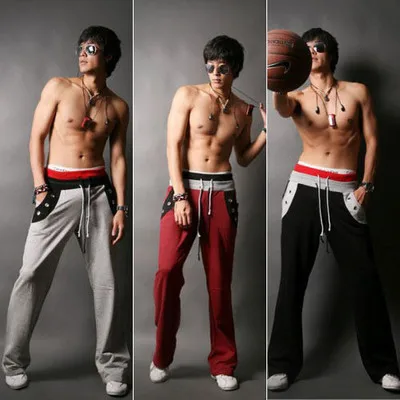 

2019 New Style South Korea Nearly Masterpiece Pocket Design Casual Athletic Pants X30