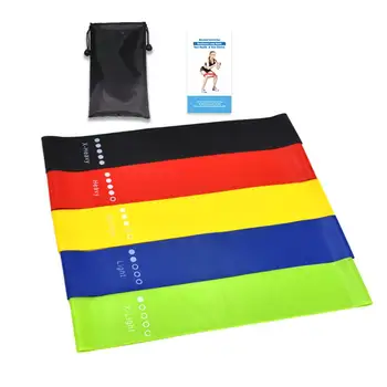 

5 Colors Yoga Resistance Rubber Bands Indoor Outdoor Fitness Equipment ilates Sport Training Workout Elastic Bands 30JP07
