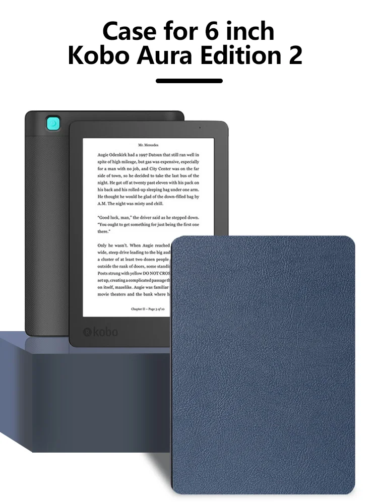 Фолиевая складка, чехол для Kobo Aura Edition, 2, 6 дюймов, чехол с шелковой печатью для KOBO N236+ пленка для экрана+ ручка