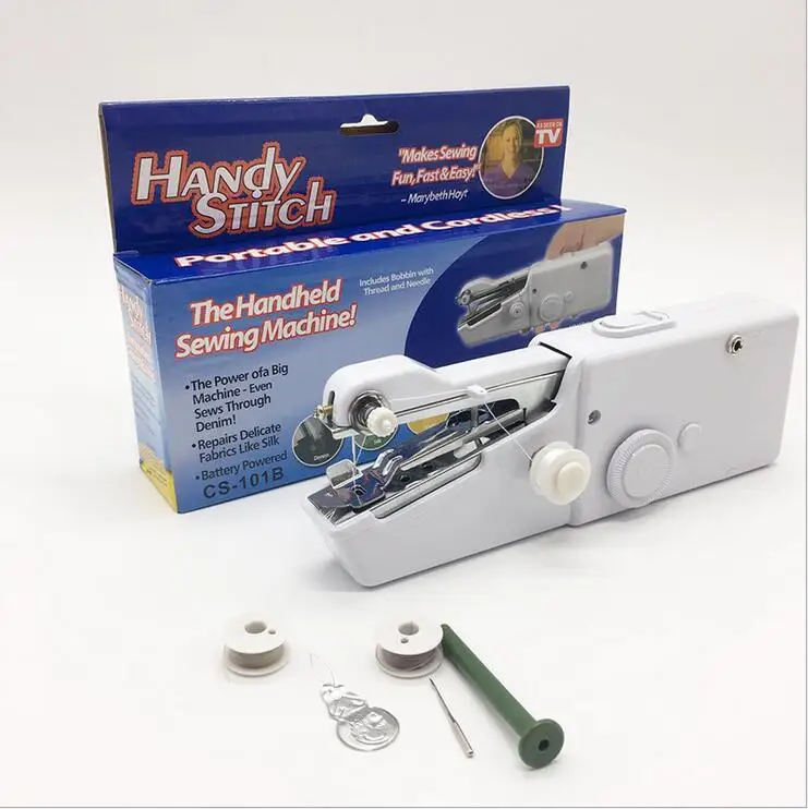 Convenient Household Sewing Machines Portable Needlework Cordless Mini Machine Handy Stitch Hand Clothes Quick Tools
