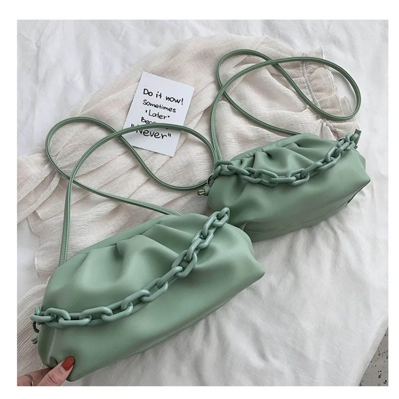 2022 Retro Women Dumplings Messenger Bag Designer Chain New Fashion Cloud Female Crossbody Shoulder Bag Tide Handbag Clutch Bag