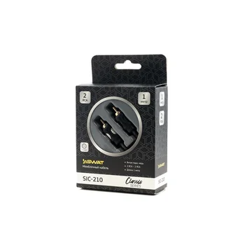

Swat sic-210 межблочный cable 2rca-2rca, 1.0 meters, twisted pair, 1 screen, copper