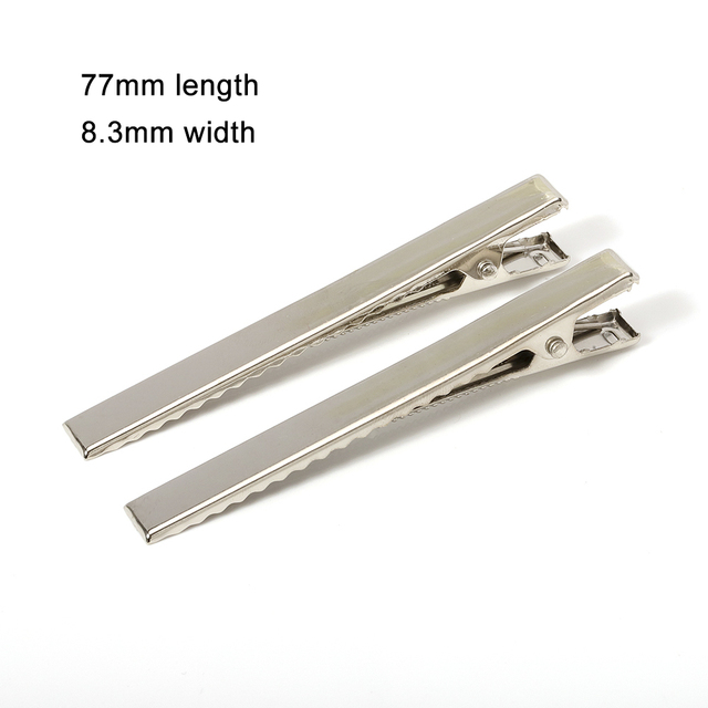 Metal Hair Alligator Clips 30mm/40mm/45mm/55mm/65mm/75mm/100mm Findings For DIY Jewelry Hair Style Tools Accessories